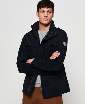 Superdry Classic Rookie Pocket Férfi Kabát Fekete | HZWVP3294